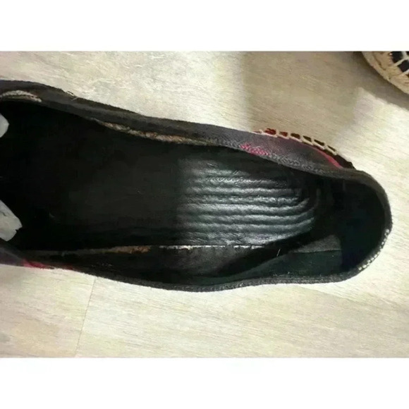 Burberry Navy Blue Nova Canvas Espadrille Flats Size 40.1/2 - Picture 12 of 12